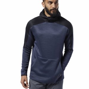 Reebok One Series Training Spacer Kapuzenpullover Herren - Navy - DE 061-ITJ